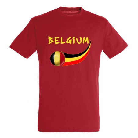 T-shirt coton supporter Belgique enfant