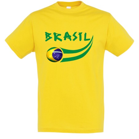 T-shirt coton supporter Brésil enfant