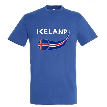 T-shirt coton supporter Islande enfant