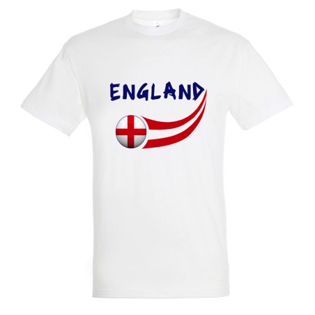 T-shirt coton supporter Angleterre adulte