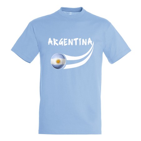 T-shirt coton supporter Argentine adulte