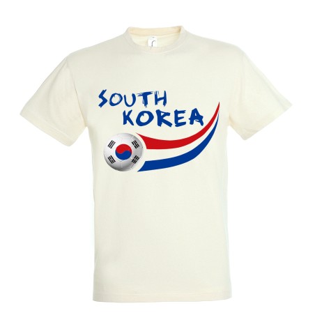T-shirt coton supporter Corée du Sud adulte