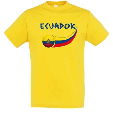 T-shirt coton supporter Equateur adulte