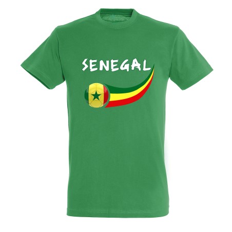 T-shirt coton supporter Sénégal adulte