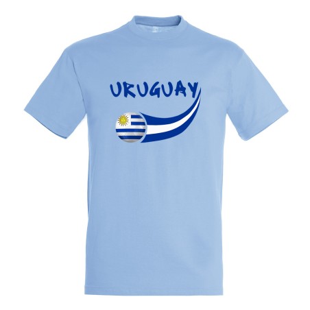 T-shirt coton supporter Uruguay adulte