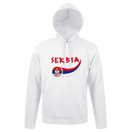 Sweat capuche Serbie adulte